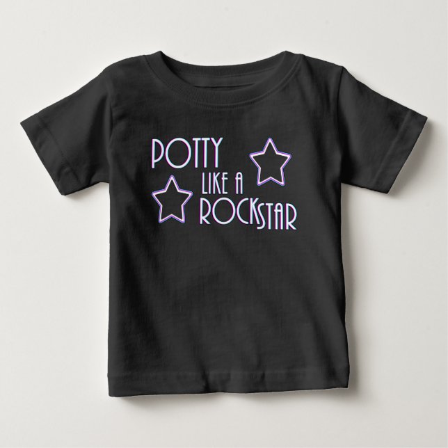 Potty som en Rockstjärna T Shirt (Framsida)