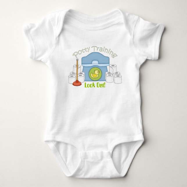 Potty Training #2 baby-kroppsdräkt T Shirt (Framsida)