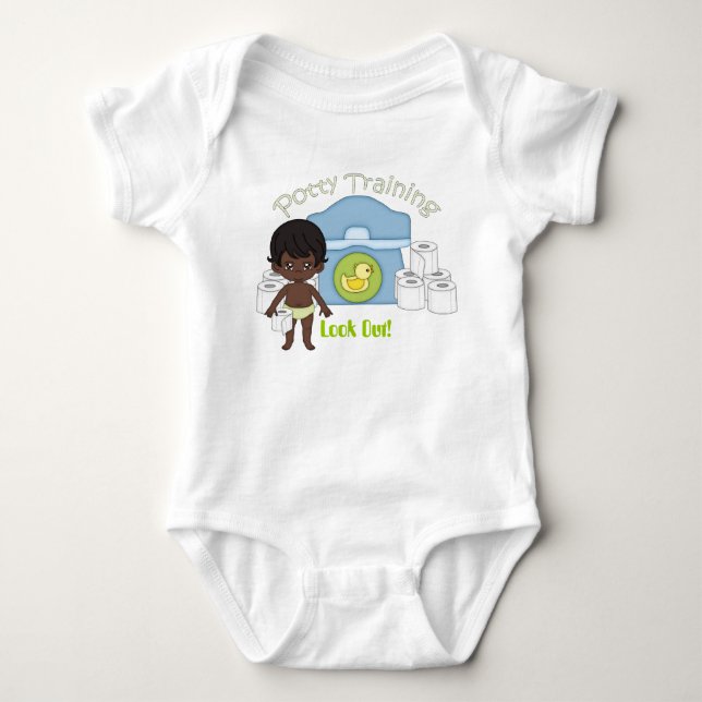 Potty Training baby-kroppsdräkt Tee (Framsida)