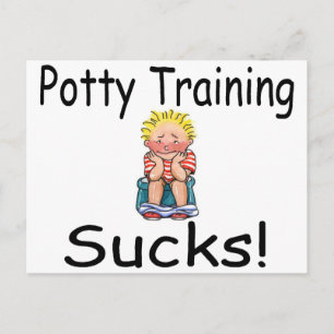 Potty Training Sucks Vykort
