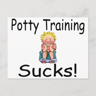 Potty Training Sucks Vykort