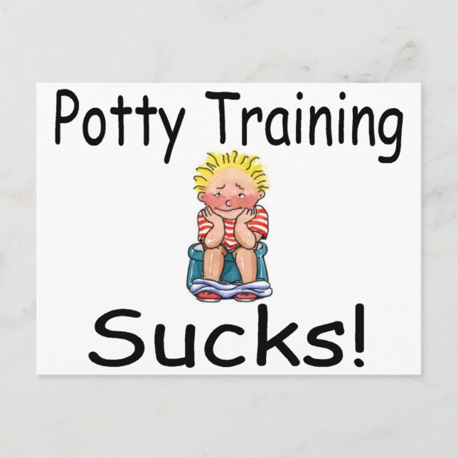 Potty Training Sucks Vykort (Framsida)