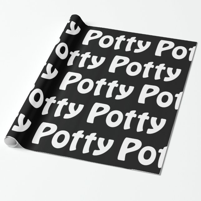 Potty Wrapping Papper Presentpapper (Utrullad)