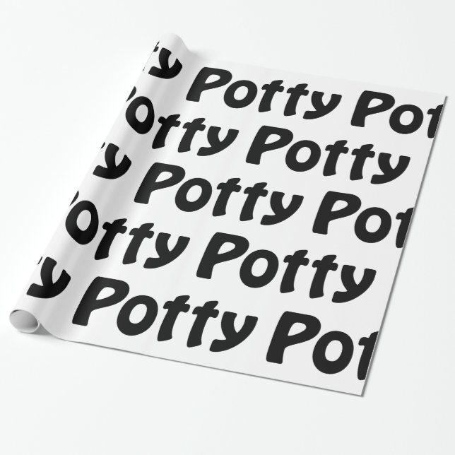 Potty Wrapping Papper Presentpapper (Utrullad)