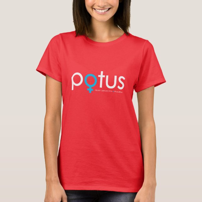POTUS-#iamwithher Hillary Clinton 2016 Tee (Framsida)