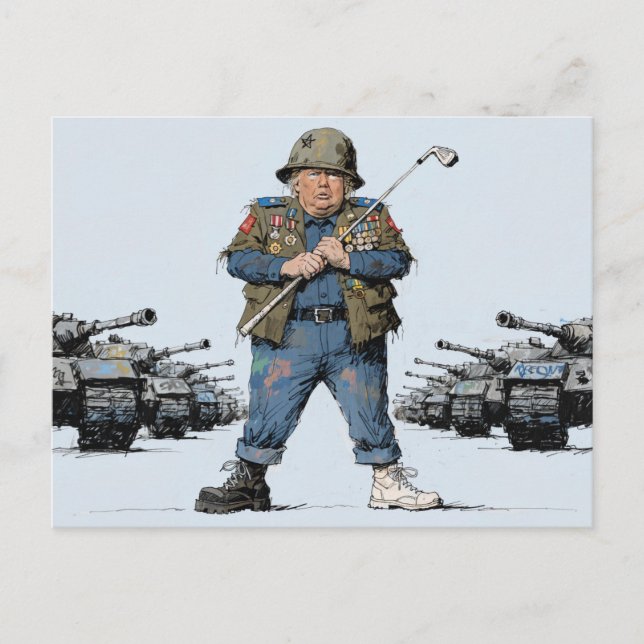 POTUS in chaos Vykort (Framsida)