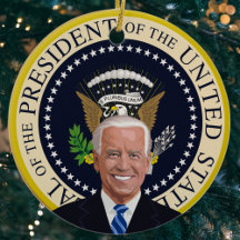 potus joe biden Presidentförseglingen julgran