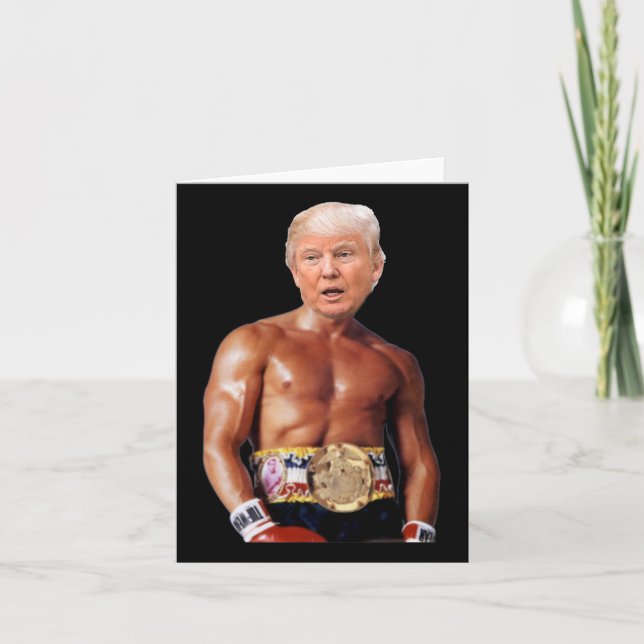 Potus President Donald Trump Boxer Boxes Kort (Framsida)