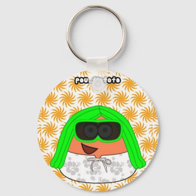 Pou Fiofofo Keychain Nyckelring (Framsida)