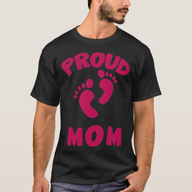 poud mom proud, mom, dad, army, gift idea, veteran t shirt (Framsida)