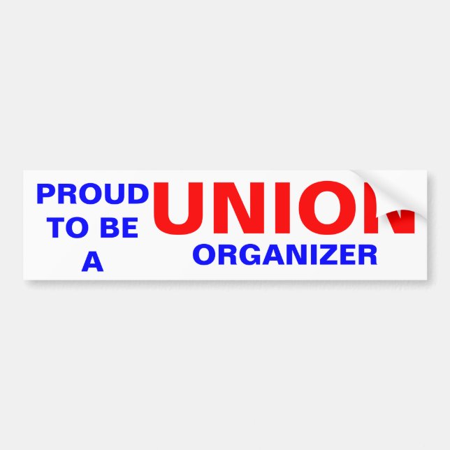 POUD som UNIONSORGANISATION Bildekal (Framsidan)