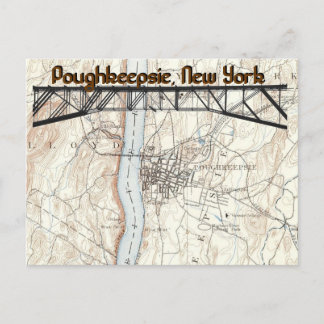 Poughkeepsie, New York Historic Karta vycard Vykort