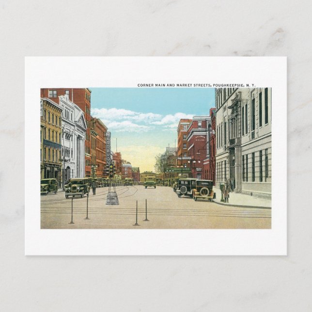 Poughkeepsie, NY Vykort (Framsida)