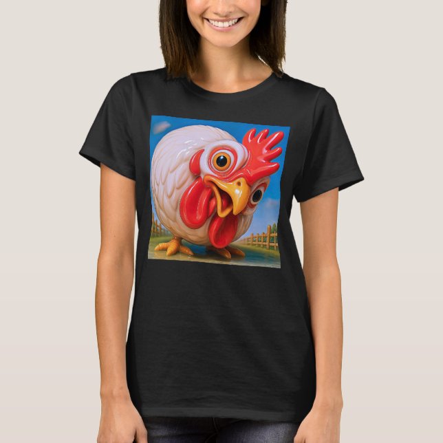 Poule caricaturale t shirt (Framsida)