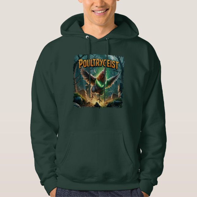 Poultrygeist Illustration Combo Creature Funny Hoodie (Framsida)