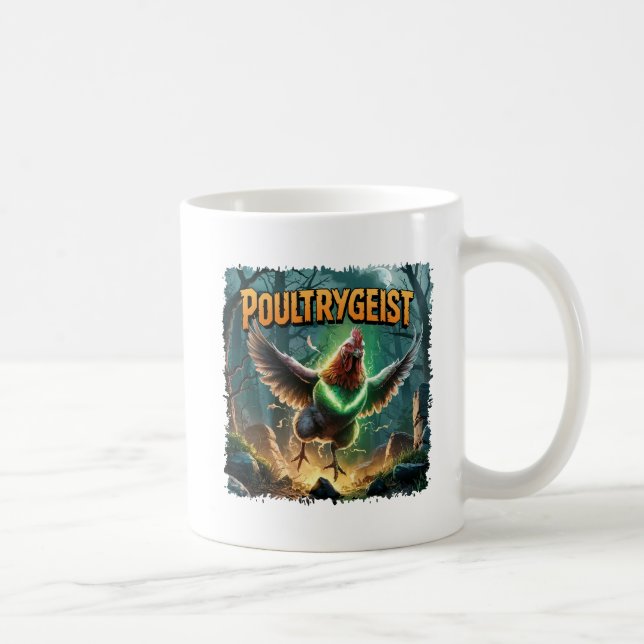 Poultrygeist Illustration Combo Creature Funny Kaffemugg (Höger)