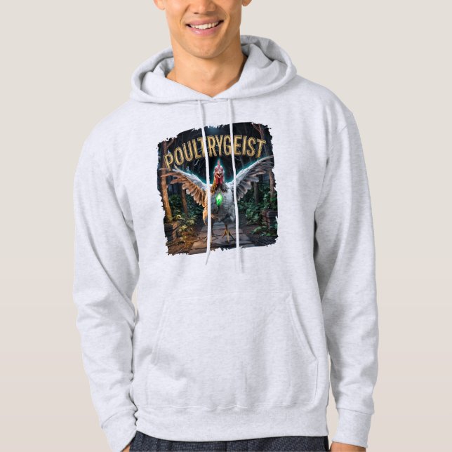 Poultrygeist Photographic Combo Creature Funny Hoodie (Framsida)