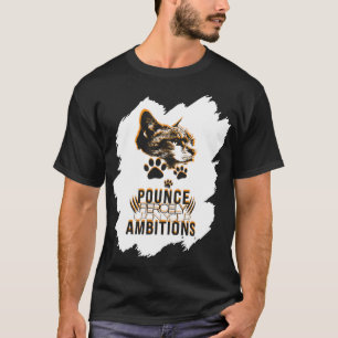 Pounce Fierce Collection - Motivering för katt Kär T Shirt