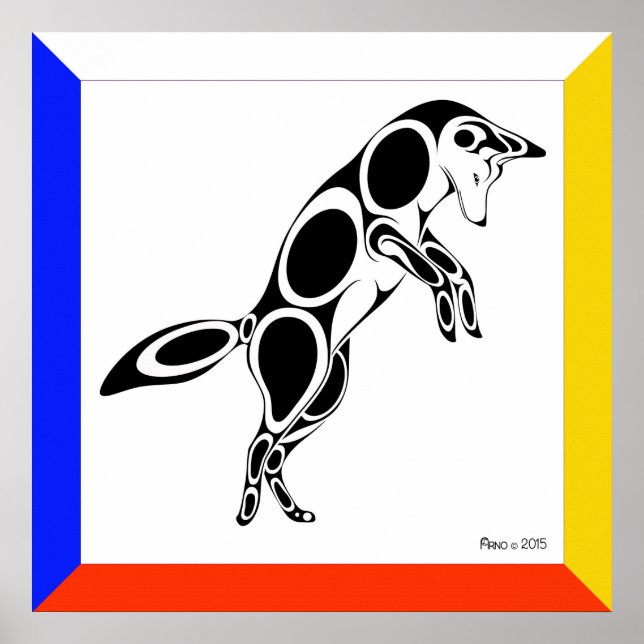 Pouncing Coyote Poster (Framsidan)