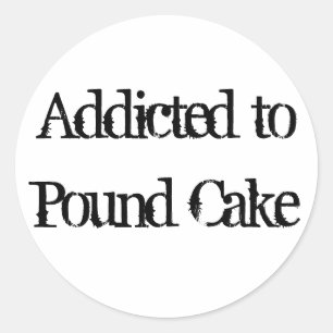 Pound Cake Runt Klistermärke