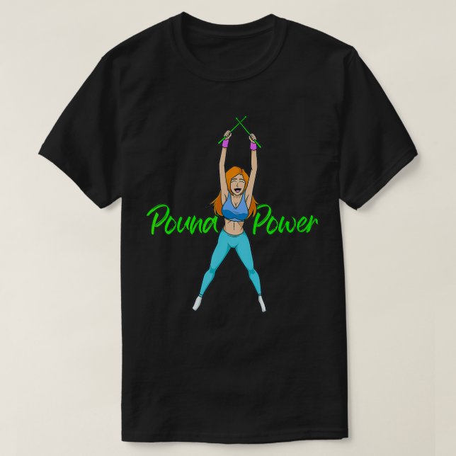 Pound Power Pound Fitness T Shirt (Design framsida)