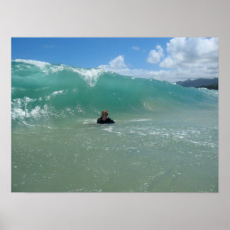 Pounders Beach on Oahu Poster