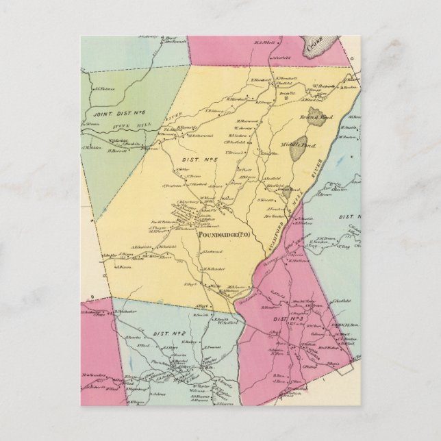 Poundridge, Town Vykort (Framsida)