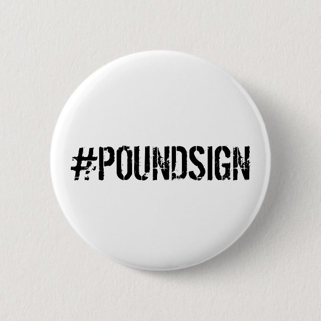 #POUNDSIGN PIN KNAPP (Framsida)