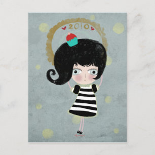 Poupée delicious cupcoa creepy doll 2010 vycard vykort