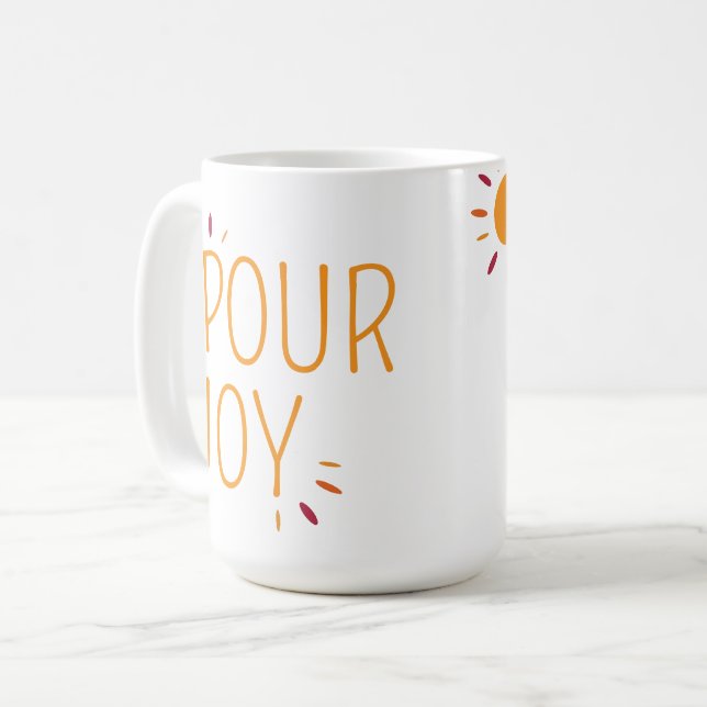 Pour Joy Sunshine Mugg (Framsida vänster)