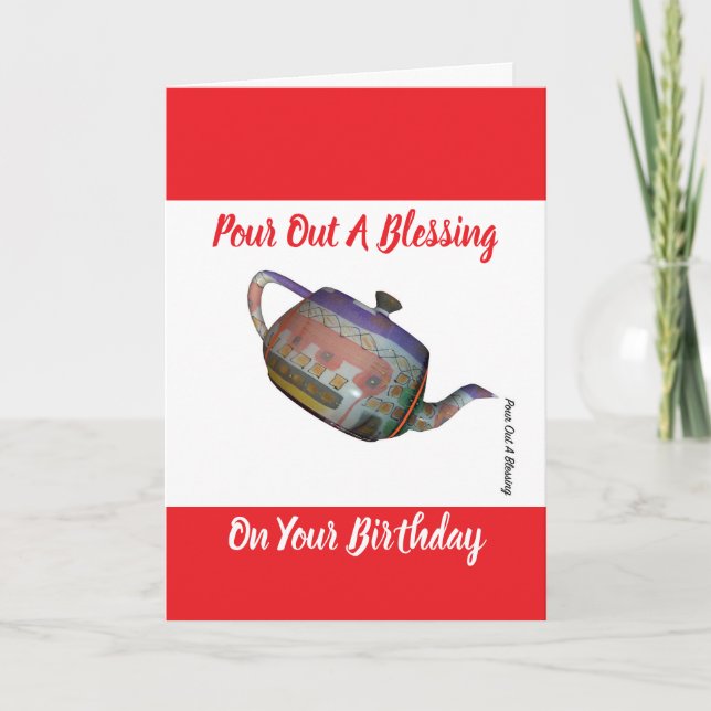 Pour out a Birthday Blake Kort (Framsida)