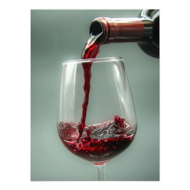 Pour the Red Vin Fototryck (Framsidan)