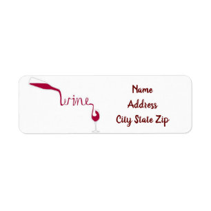 **POUR VIN** VIN ENTUSIAST-ETIKETT RETURADRESS ETIKETT