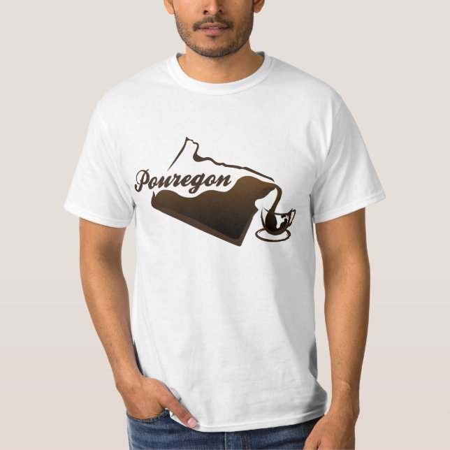 Pouregon kaffe t-shirt (Framsida)