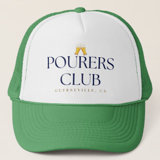 Pourers Club Trucker Hat – Cheers Icon Keps