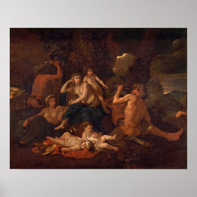 Poussin - Bacchus barndom Poster (Framsidan)