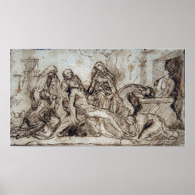 Poussin - gravt poster (Framsidan)