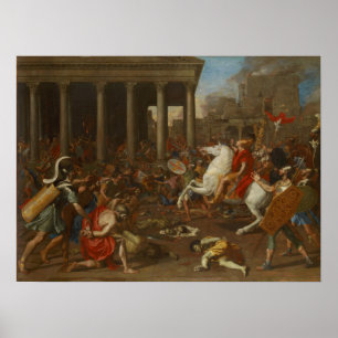Poussin - Jerusalems erövring av kejsar Ti... Poster