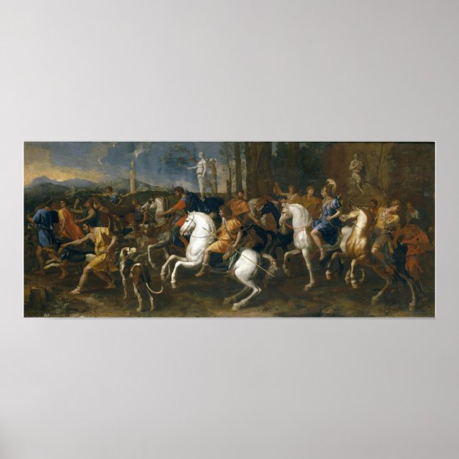 Poussin - Meleagers Hunting Poster (Framsidan)