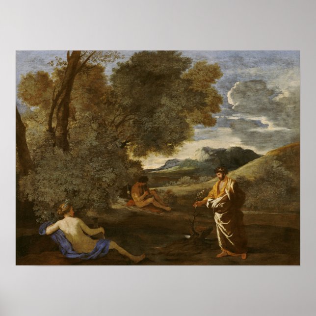 Poussin - Numa Nymfen Poster (Framsidan)