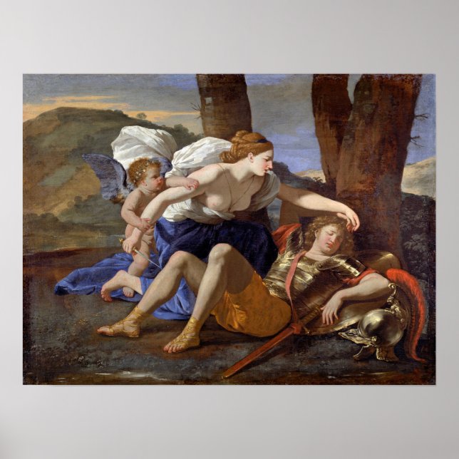 Poussin - Rinaldo och Armida Poster (Framsidan)