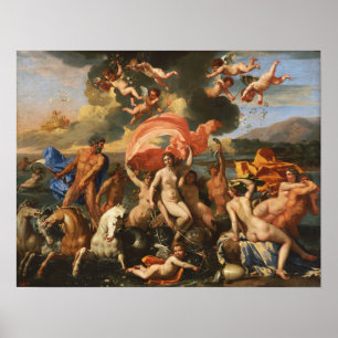 Poussin - Venus födelse Poster