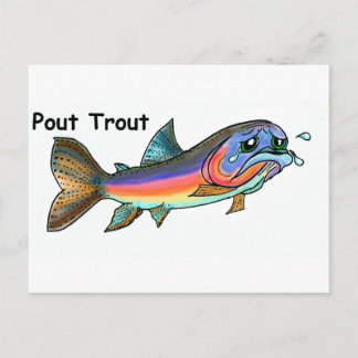 Pout Trout Vykort