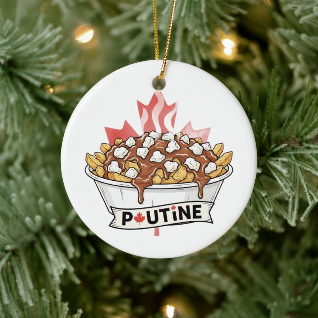 Poutine Julgransprydnad Keramik (Träd)