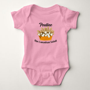 Poutine, Kanadas Salad - Baby Jersey Bodykostym T Shirt