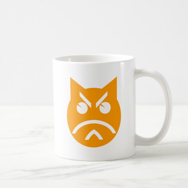 Pouting Emoji Cat Kaffemugg (Höger)