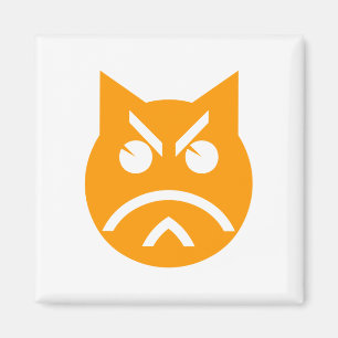 Pouting Emoji Cat Magnet