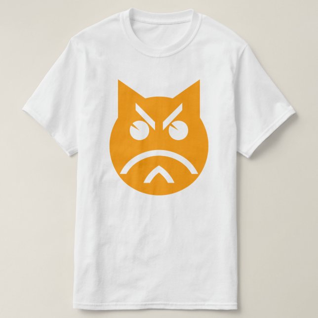 Pouting Emoji Cat Tee (Design framsida)