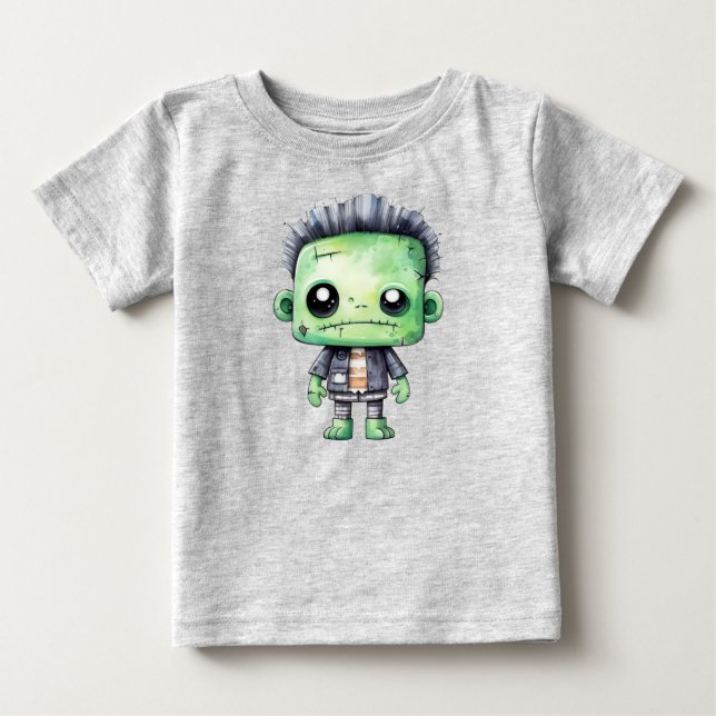 Pouty Frankenstein T Shirt (Framsida)