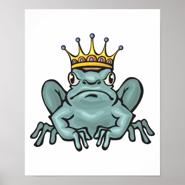 Pouty prins groda poster (Framsidan)